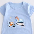thumbnail image 4 of Sopiago Newborn Baby Boy Clothes Infant Romper Cute Pattern Essential Short Sleeve Summer Spring Clothing 0-24M Baby Boy's Clothing Light Blue,9-12 Months, 4 of 4