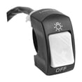 thumbnail image 1 of koolsoo Motorcycle Handlebar Headlight Control Switch Universal Handlebar Mount 7/8 inch Gray, 1 of 7