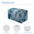 thumbnail image 3 of FUIALDOLG Tissue Box Cover Rectangle PU Leather, Blue Marble Tissue Box Holder, Waterproof Decorative Cover for Bathroom Toilet Bedroom Living Room Table Desk Office, 3 of 7