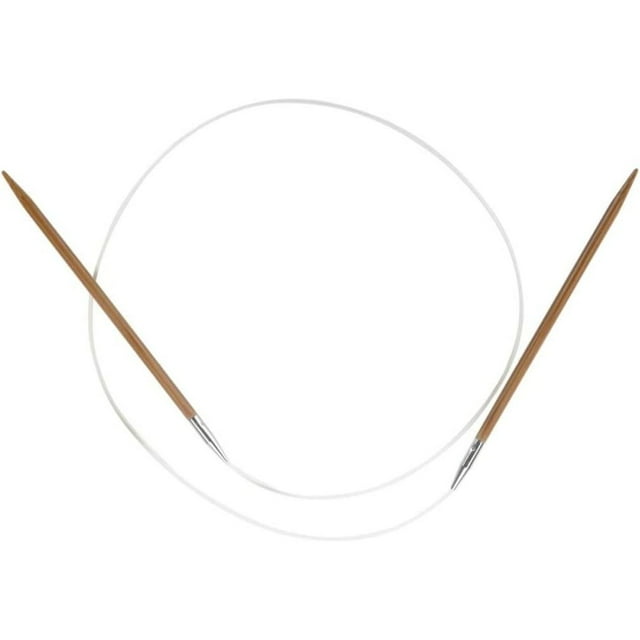 Codllyne Circular 32 inch (81cm) Bamboo Dark Patina Knitting Needle