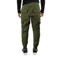 thumbnail image 2 of Men's Casual Cargo Pocket Pants Gym Workout Athletic Sport Drawstring Joggers (Olive, 2XL), 2 of 3