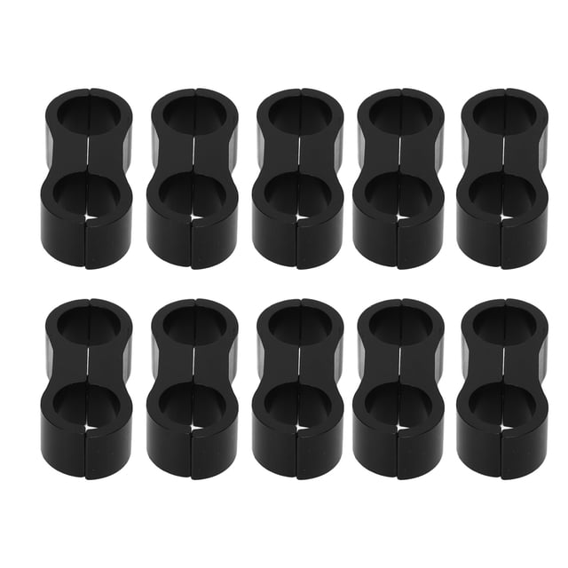 Fuel Line Divider, 10PCS Chemical Resistant 6AN Hose Separator Clamps High Strength For Water Pipe For Gas Lines