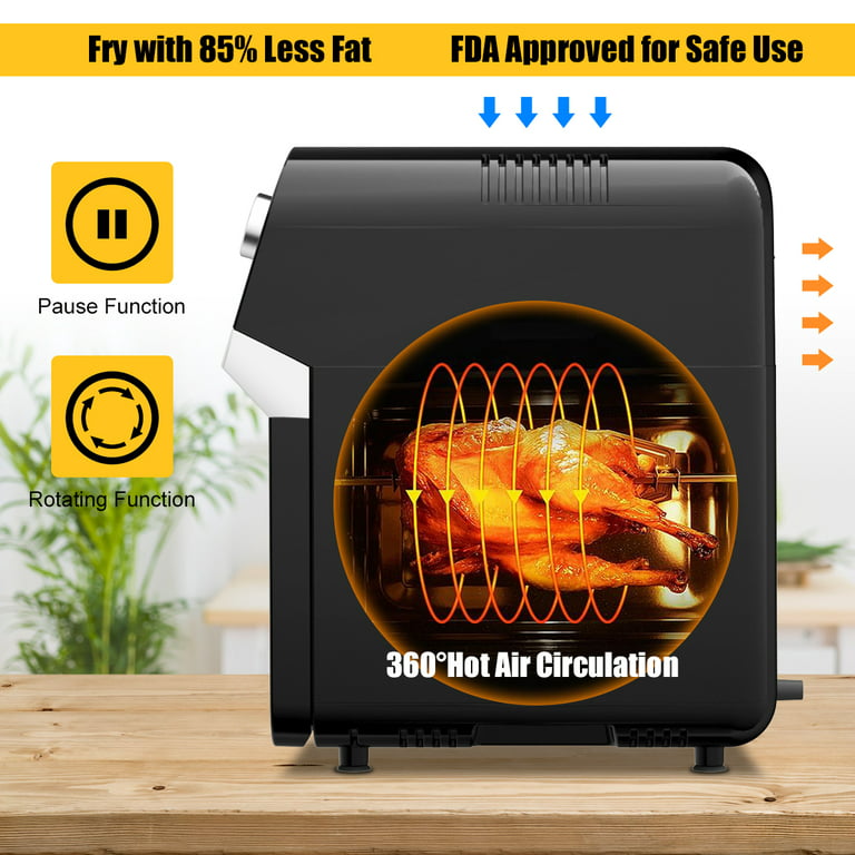 12.7 QT Yedi Air Fryer Oven with Rotisserie and Dehydrator – R & B Import