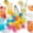 B, variant on 24 Pack Reusable Plastic Ice Cubes with Clips, No Dilution Washable Ice in Various Shapes, Ideal for Bar Cocktails Whiskey Summer Party Drinks