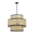 thumbnail image 3 of Trade Winds Remy 3-Light Pendant in Natural Cane with Matte Black, 3 of 5