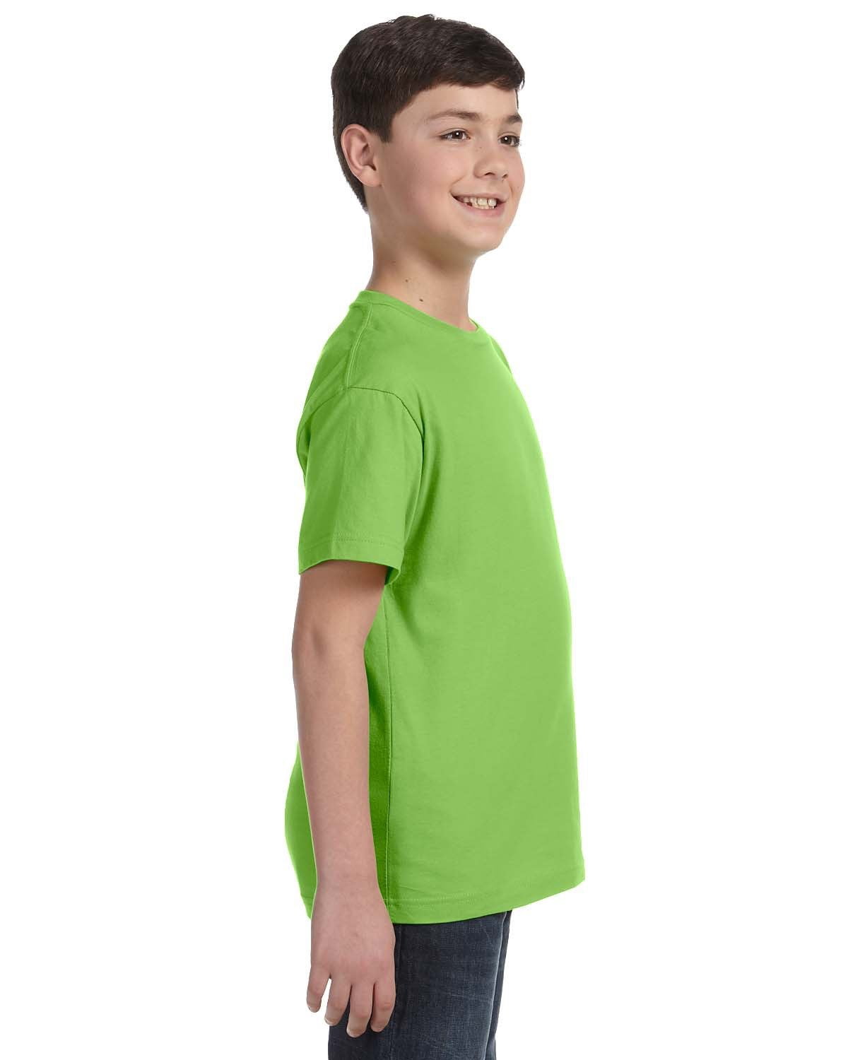 Aquaguard Boys 3-Pack T-Shirt Crew Neck Short Sleeve 100% Cotton Tee, Size: 4-14 - Large - Key Lime