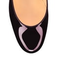 thumbnail image 3 of FSJ Women Classic Round Closed Toe Pumps Slip On Pearl Beadded Chunky High Heel Patent Leather Office Party Dressy Shoes Size 10.5 Purple, 3 of 4