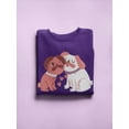 thumbnail image 3 of Lovely Dogs Sweatshirt Women -Smartprints Designs, Female x-Large, 3 of 4