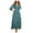 Green, variant on Conairie Maxi Dresses for Women Dotted Print V Neck Loose Stretch Elegant Long Sleeve A-Line Dress Comfort Soft Lounge Long Swing Dress Green L