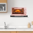 thumbnail image 5 of YIYIBYUS Aluminum Microwave Oven Rack, Microwave Oven Wall Rack, Wall Mounted Microwave Oven Rack for Kitchen Bowls Cups Spice Jars Load Capacity 110.23lbs Black, 5 of 21