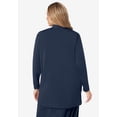 thumbnail image 3 of Jessica London Women's Plus Size Stretch Knit Open Front Knit Topper, 3 of 6