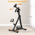 thumbnail image 3 of Gymax Exercise Bike w/ Adjustable Resistance LCD Monitor Hands & Feet Massage, 3 of 10