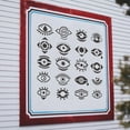 thumbnail image 6 of 1pc Stencil 30x30cm Reusable Evil Eyes Pattern Drawing Stencil Devil's Eye Painting Template Eyes Stencil for Painting on Wall Canvas Tile Furniture and Paper, 6 of 6