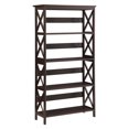 thumbnail image 2 of Eclectic Exclusivity 5-Tier Bookcase, Cherry/Black, Open Shelving, Spacious Storage, Wood Build, Quick Assembly, Complements Any Decor, Multiple Finishes, 2 of 6