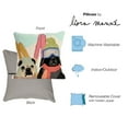 thumbnail image 5 of Liora Manne Frontporch Ski Patrol Indoor Outdoor Decorative Pillow Multi, 5 of 6