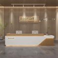 thumbnail image 4 of cash register table Reception Desk Executive Coffee Lectern Service Desk Front Cashiers Podiums scrivania reseption Furniture My Lux Decor Round, 4 of 6