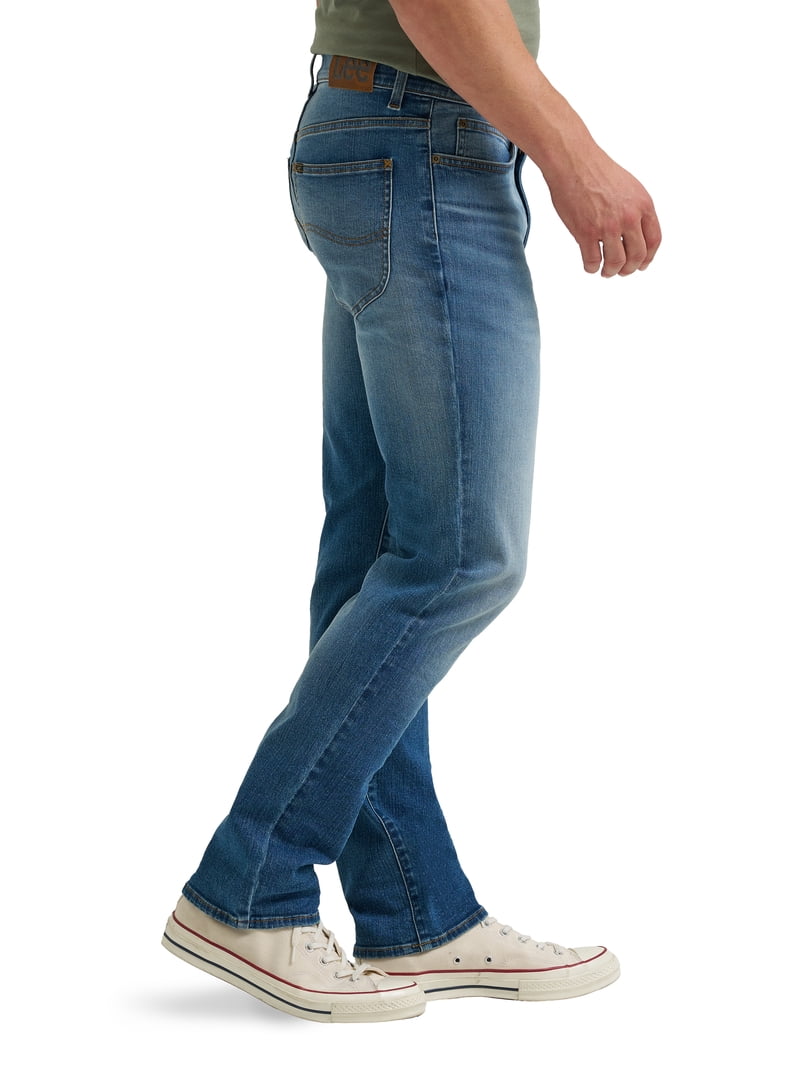 Lee® Men's Regular Fit Straight Leg Denim Jeans with Stretch