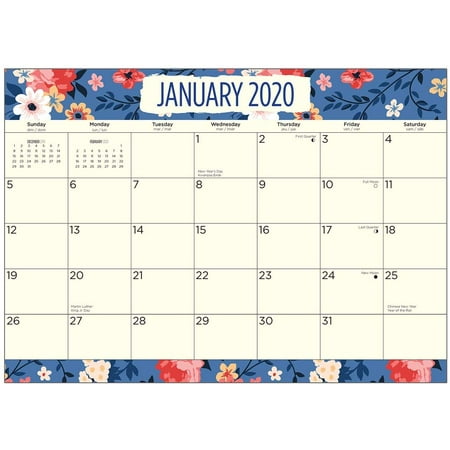 Floral 2020 Magnetic Monthly Calendar Pad Fridge Family Planner (Best Shared Family Calendar App)