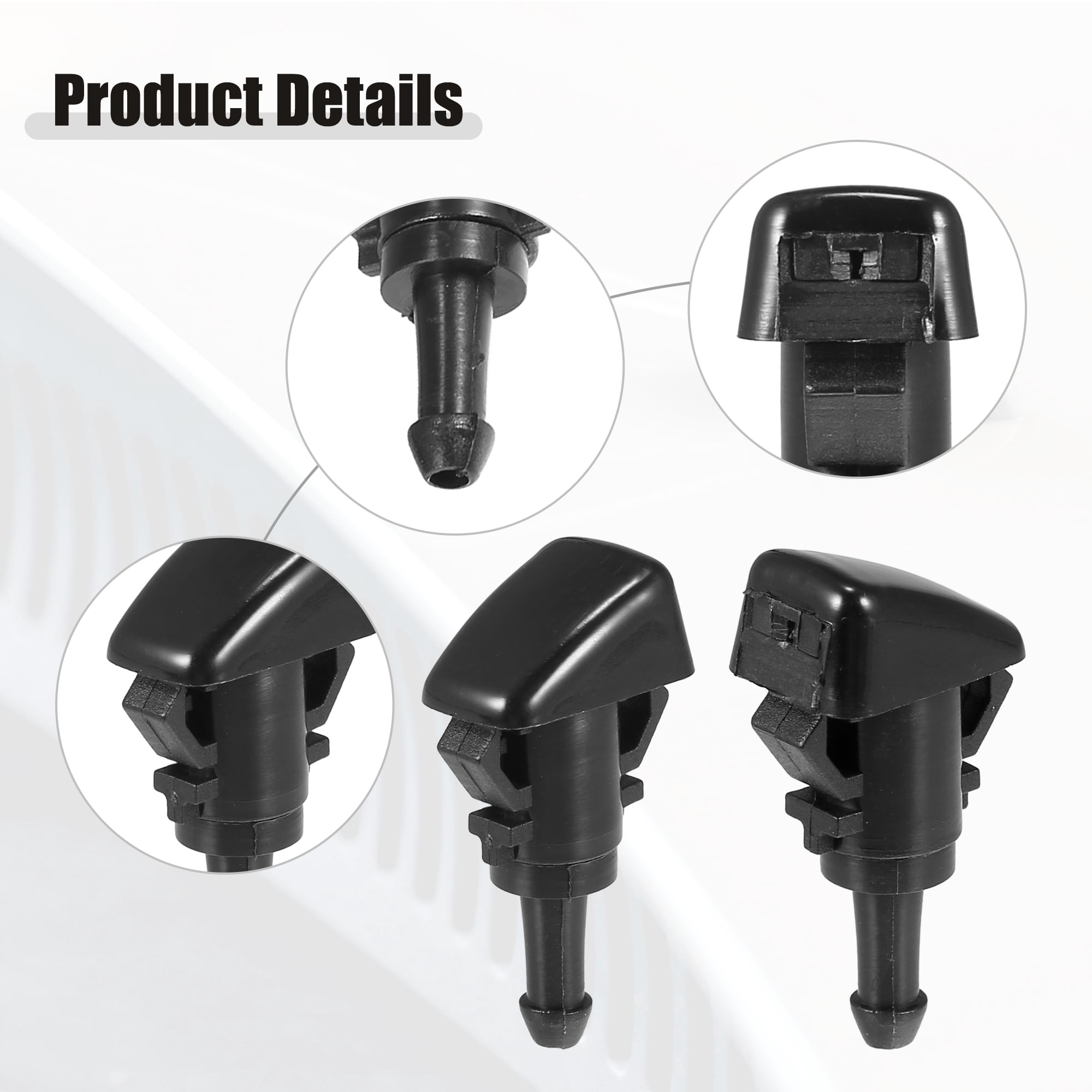 Unique Bargains Windshield Washer Nozzle Kit ["with 2M Hose"]