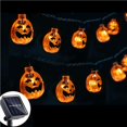 thumbnail image 2 of OUSITAID Solar Powered Pumpkin LED String Light Mini Pumpkin Atmosphere Lanterns 8 Light Modes Decoration Light for Halloween Party Scary Pumpkin Lamps, 2 of 10