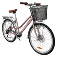thumbnail image 3 of Bicicleta Urbana Para Mujer De Paseo R 26 TERRAFIT Vintage Venice Tf Rosa Dorado, 3 of 7