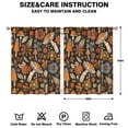thumbnail image 2 of Mushroom Curtains-Blackout Curtains Bedroom Decor Living Room Darkening Grommet Window Drapes 2 Panels Set 42x54 inch, 2 of 2