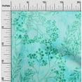 thumbnail image 2 of oneOone Velvet Aqua Blue Fabric Asian Craft Projects Decor Fabric Printed By The Yard 58 Inch Wide, 2 of 4