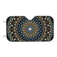 thumbnail image 6 of Lsque Dot Mandala Car Windshield Sun Shade | Accordion Folding Style Auto Shade for Car Truck SUV Van | Blocks UV Rays Sun Visor Protector | Small, 6 of 7