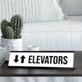 thumbnail image 2 of Elevator Arrows Black Frame, Desk Sign (2 x 8"), 2 of 3