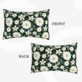 thumbnail image 4 of Daiia White Daisies and Bee Bedding Waterproof Pillow Protector Zippered Queen – Bed Bug Proof Pillow Encasement-14"x20", 4 of 9