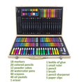 thumbnail image 3 of RUseeN 162 PCS Art Supplies, Drawing Art Kit for Kids Adults Art Set, Markers, Oil Pastels, Crayons, Colored Pencils, Watercolor Pens Gift for Girls Boys Artist, Wooden Case, 3 of 7