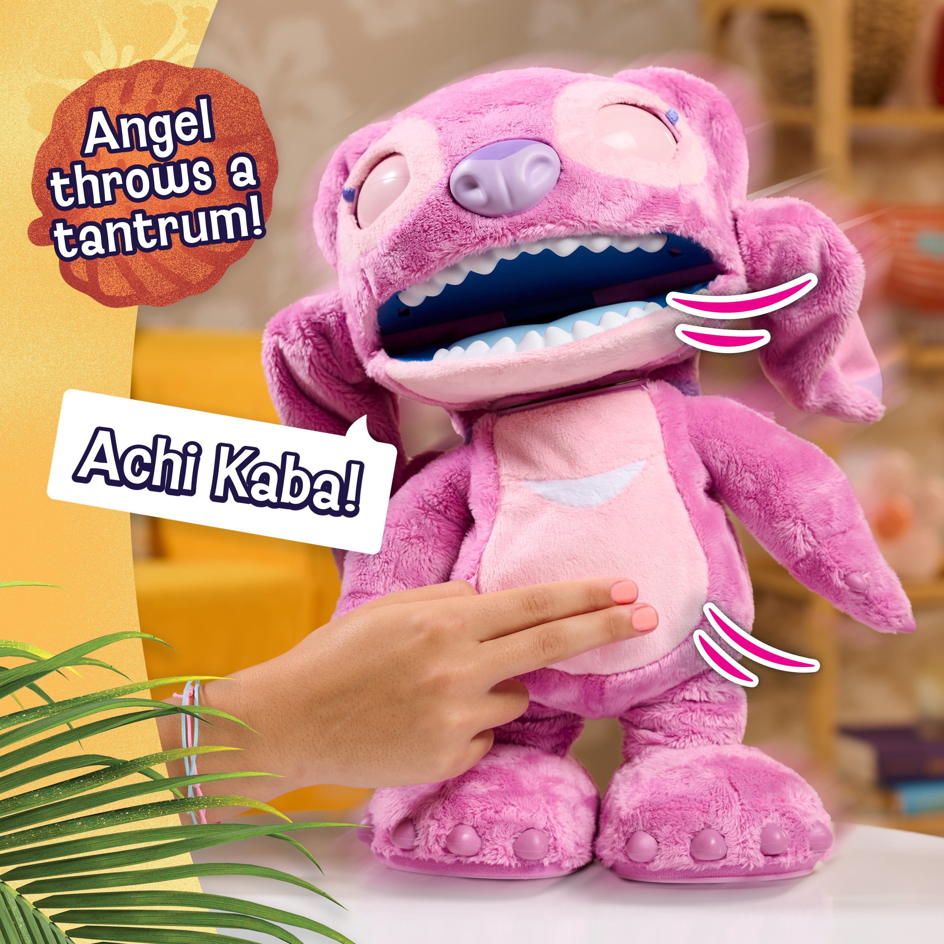 Disney Stitch Ultimate Angel Interactive 17" Plush Toy, 100+ Sounds & Reactions, Kids Ages 3+