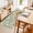 White Sage Green, variant on Hallway Runner Rug 2'x6', White Spring Floral Kitchen Runner Rugs Non-Slip Carpet Mats, Summer Flowers Sage Green Pastoral Bedside Rugs Runners Washable Floor Carpet for Bathroom Laundry Room