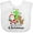 AA-White, variant on Inktastic My 2nd Christmas with Santa Reindeer and Tree Boys or Girls Baby Bib