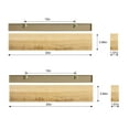 thumbnail image 5 of FungYuan Floating Shelves for Wall,20 inch Wood Wall Shelves for Bedroom,Beige,Set of 2, 5 of 5