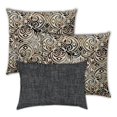 thumbnail image 1 of Joita Coussins d'Extérieur en Polyester Chocolat Marron (Lot de 3), 1 of 5