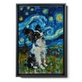 thumbnail image 2 of Hudo Starry Night Papillon Canvas Print - Van Gogh Inspired Dog Poster Wall Art Decor, 2 of 5