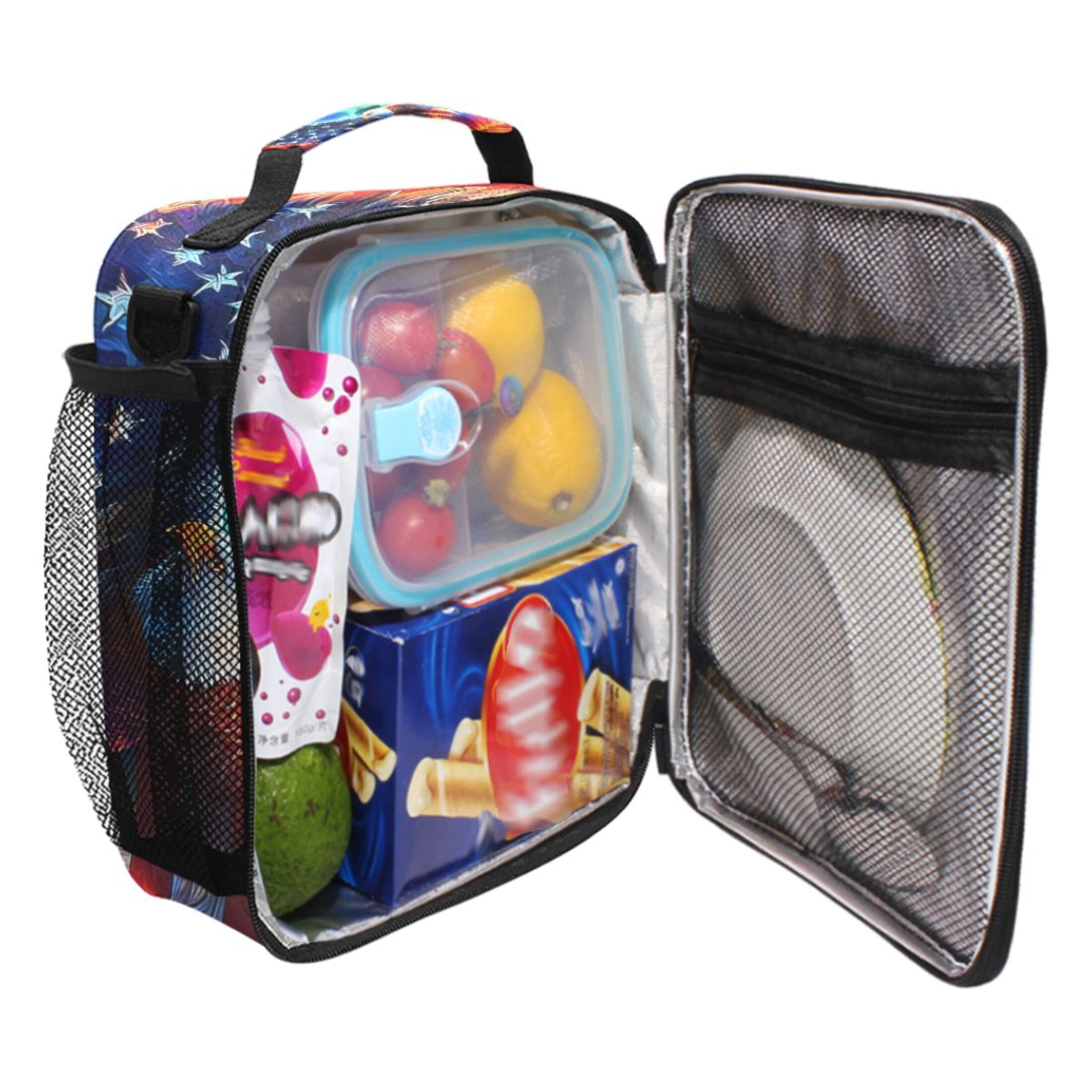 ALAZA Eagle Galaxy Lunch Box Insulated Cooler Lunch Bag with Shoulder Strap Meal Prep Tote