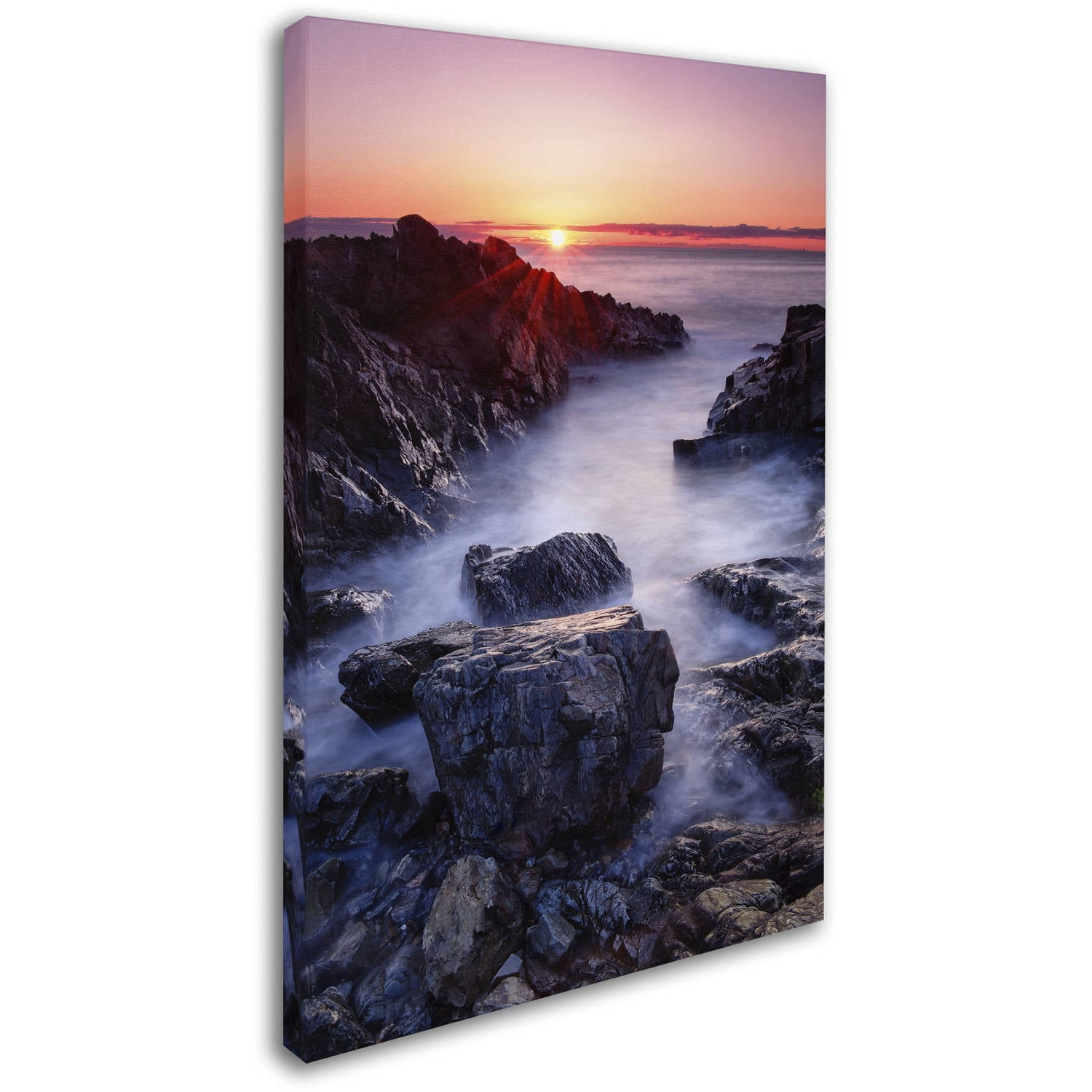 Trademark Fine Art "Marginal Way Sun" Canvas Art by Michael Blanchette Photography