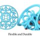 thumbnail image 4 of 3 Set Silicone Multi-use Intricately Carved Coaster Mat - Insulated Flexible Durable Non-slip, 4 of 5
