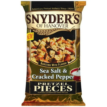 Snyder's Of Hanover Sea Salt & Cracked Pepper Pretzel Pieces, 10 oz