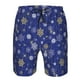 thumbnail image 3 of Balery Golden Snowflakes Royal Blue Traje de Baño Estilo Hawaiano para Hombre, Shorts de Secado Rápido con Bolsillos-XX-Large, 3 of 5