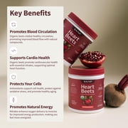 Snap Supplements Beetroot Powder, Organic Dietary Supplement, Heart Health, Antioxidants, Nitric Oxide Booster
