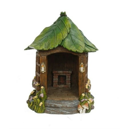 Marshall Home & Garden Fairy Garden Woodland Knoll Collection  Solar Bungalow House