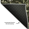 thumbnail image 5 of Addison Rugs Mayfield Premium Machine Washable Traditional Oriental Olive Rectangle Rug, 8' x 10', 5 of 6