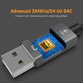 thumbnail image 4 of Cable de Audio USB a RCA con DAC de 384KHz/24-bit, USB A macho a 2 RCA macho téreo AUX, cable auxiliar 2RCA para laptop, PC, coutadora, 1.8m, 4 of 5