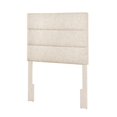 thumbnail image 2 of Tête de Lit Double Réglable à Canaux Horizontaux en Tissu Beige Doe, 2 of 7