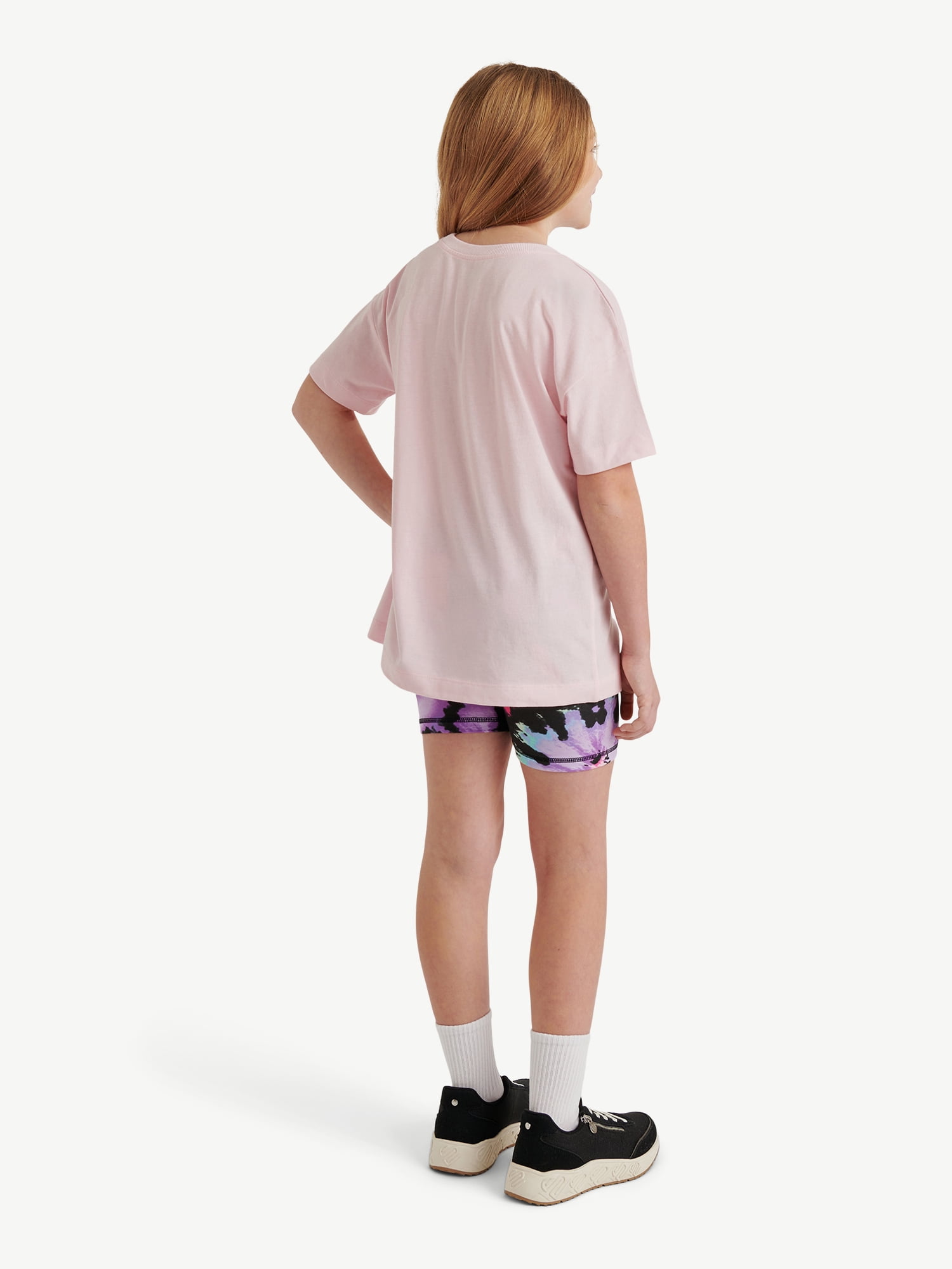 Justice Girls Oversized Tee & Bike Short Set, Sizes XS - XLP