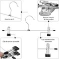 thumbnail image 4 of 50 Perchas Metálicas para Pantalones con Pinzas Ajustables, Clips Antideslizantes y sin Marcas, Perchas de Metal con Ganchos Giratorios para Pantalones, Shorts, Faldas, Calcetines, Ropa Interior, 4 of 7