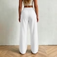 thumbnail image 6 of Ixbnca Womens Sweat Pants Comfortable Pleated Drawstring Sports Pants with Pockets Loose Elastic Waist Workout Pants, 6 of 7